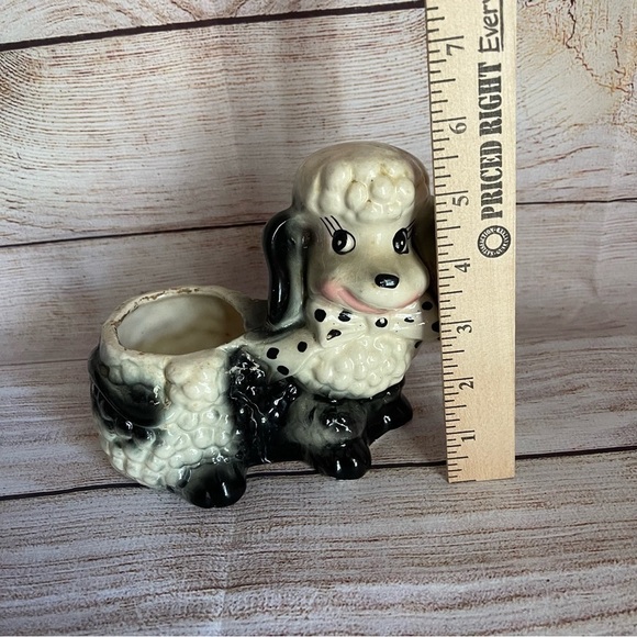 Vintage 50s 60s poodle dog planter decor - Picture 4 of 8